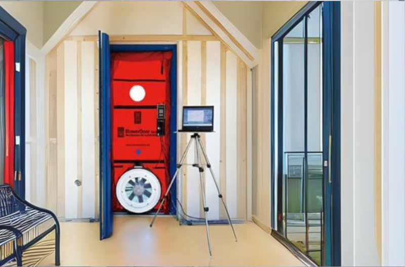 Test Infiltrométrie : Perméabilité à l'air de l'enveloppe d'un bâtiment